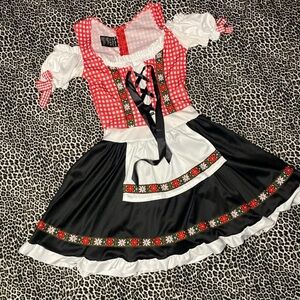 Leg Avenue Red and Black gingham Mini Dress